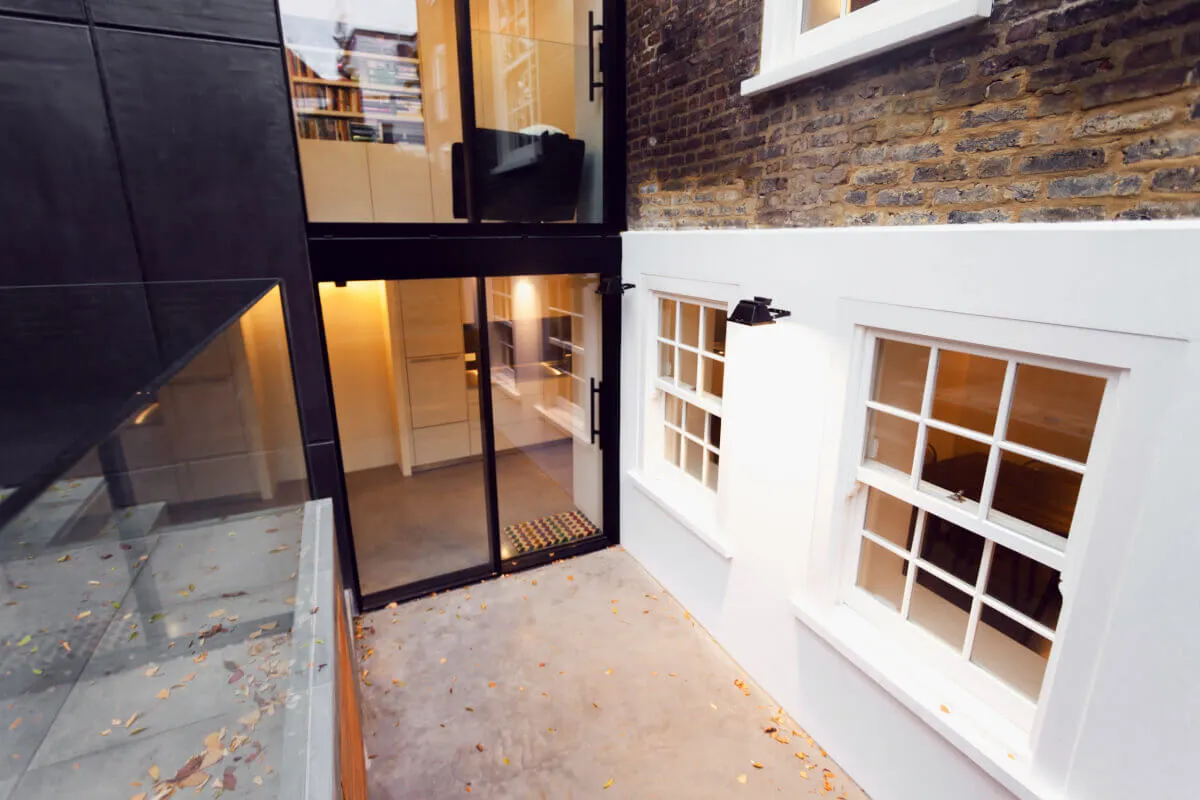 glass door