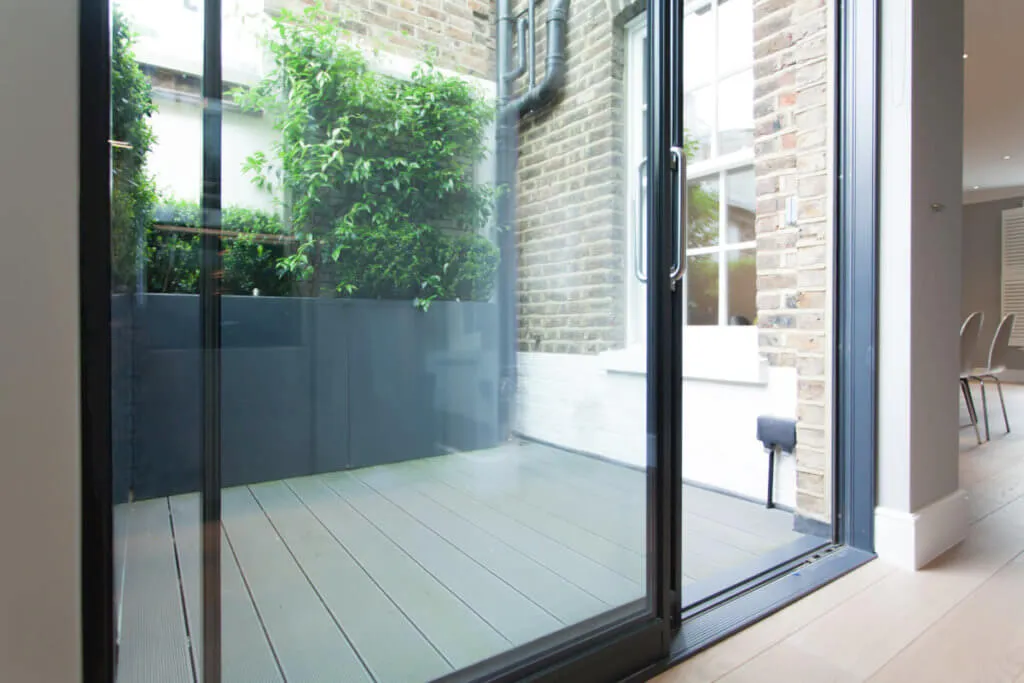 wooden sliding door